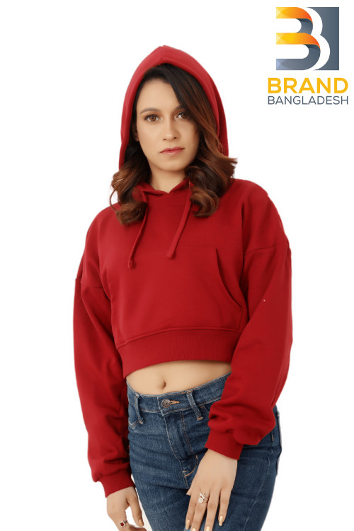 Girls Crop Top Hoodie