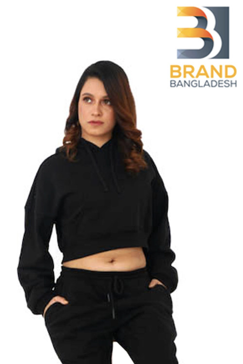 Girls Crop Top Hoodie