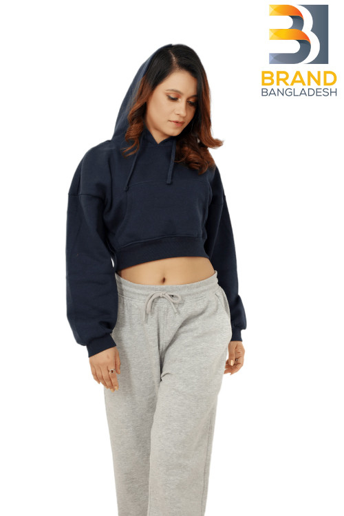Girls Crop Top Hoodie