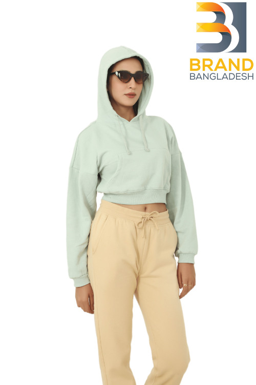 Girls Crop Top Hoodie
